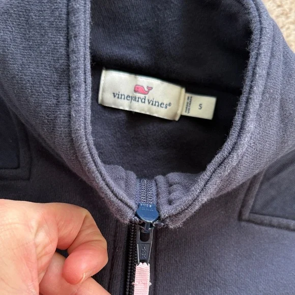 Vineyard Vines Pink Quarter-Zip Pullover - Picture 6 of 7